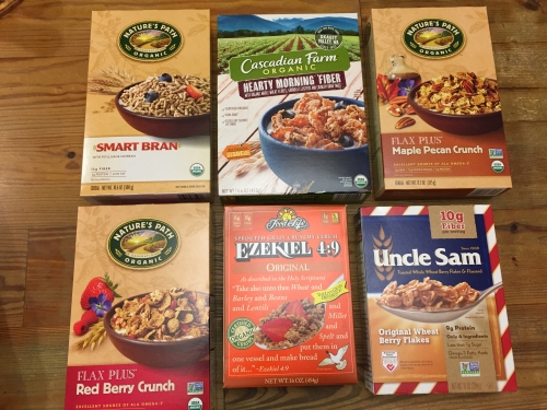 assorted cereals