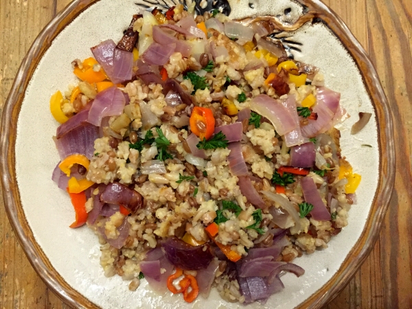 Pilaf plus veg