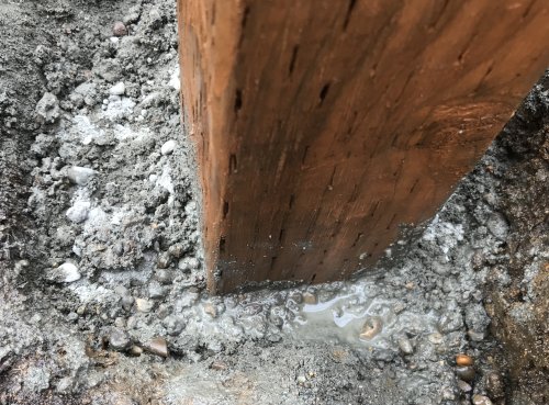 Adding concrete