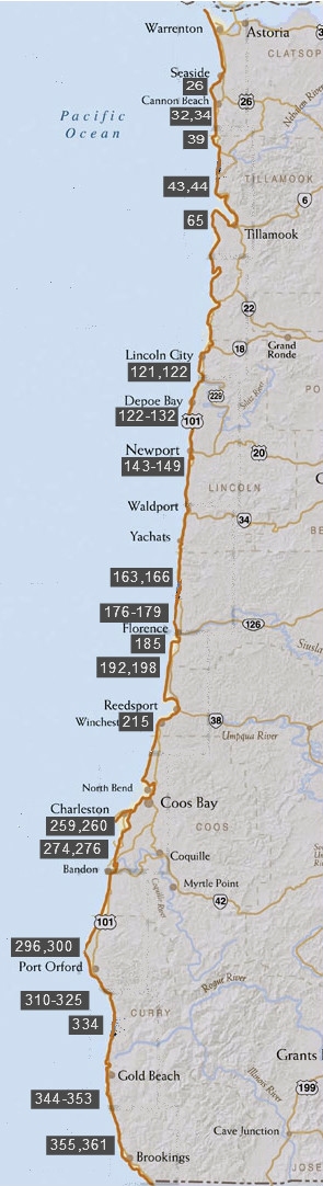 Hwy 101 map